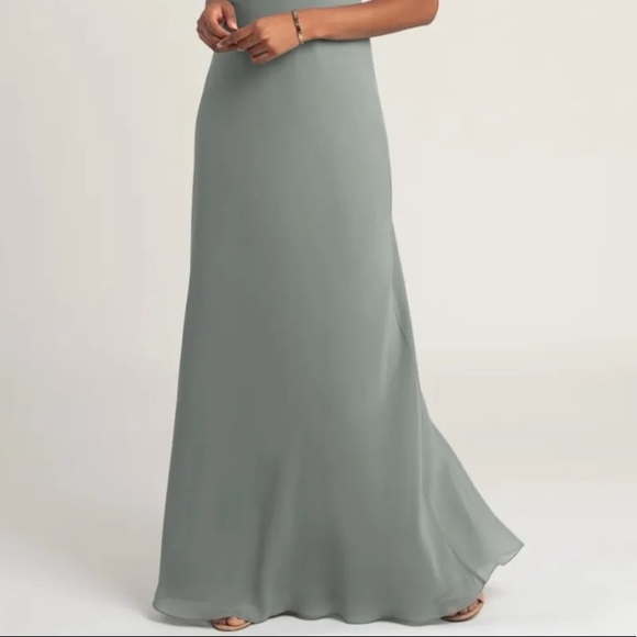 Jenny Yoo Bridesmaid Dress Size 6 Moss/Green - Picture 3 of 16